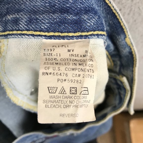 Vintage Tommy Hilfiger womens jeans size 11/30 spell out USA - Picture 3 of 9